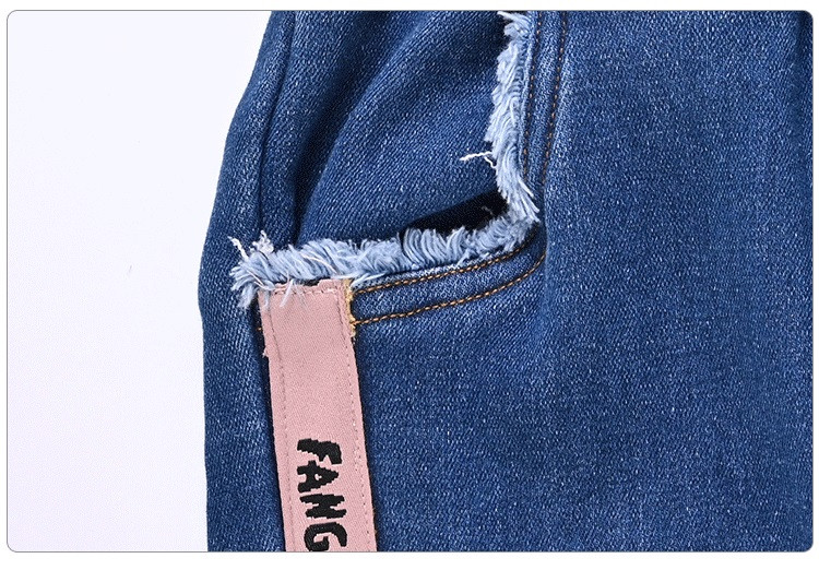 Корейски дрехи за момичета Дънки Зимни панталони Teen Plus Кадифени топли долнища Панталони Топли поларени дънкови панталони за стари момичета Детско зимно облекло