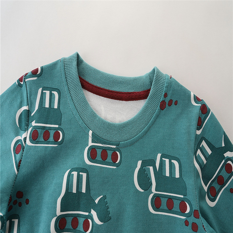 Jumping Meters Dukserice za dječake Pamuk Cartoon Print Zimske majice za bebe Modna dječja odjeća s kapuljačom Popularno prodavane majice