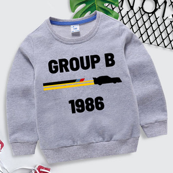 1986 група B рали коли суитчъри модни момчета стилен дизайн качулки суичъри момичета пуловери Harajuku ежедневни детски дрехи