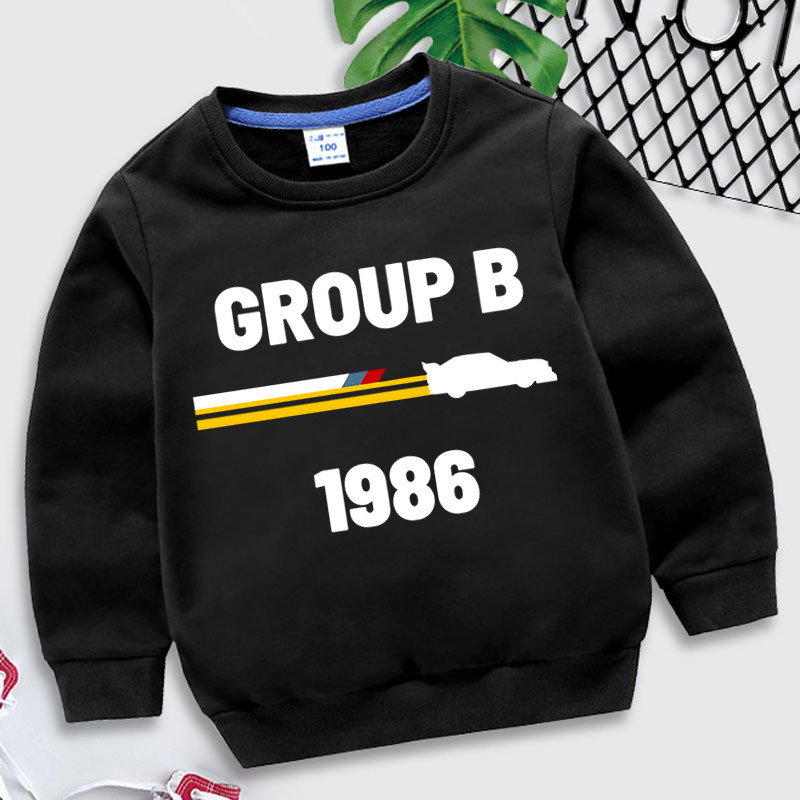 1986 Group B Rally Car Hoodies Moda za dječake Moderan dizajn Hoody majice s kapuljačom za djevojčice Puloveri Harajuku Ležerna dječja odjeća