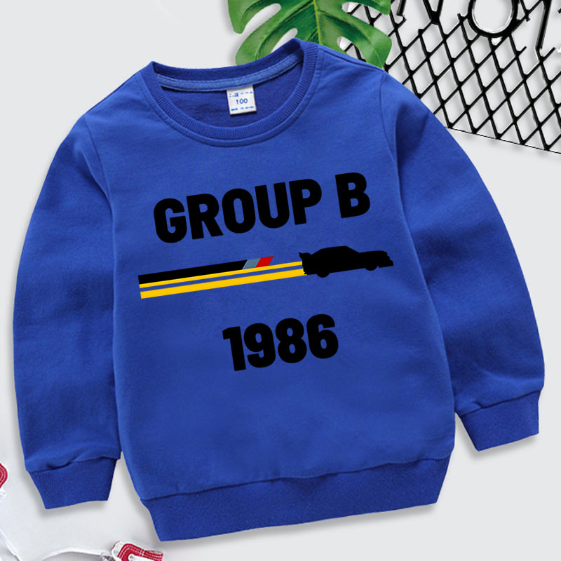 1986 Group B Rally Car Hoodies Moda za dječake Moderan dizajn Hoody majice s kapuljačom za djevojčice Puloveri Harajuku Ležerna dječja odjeća