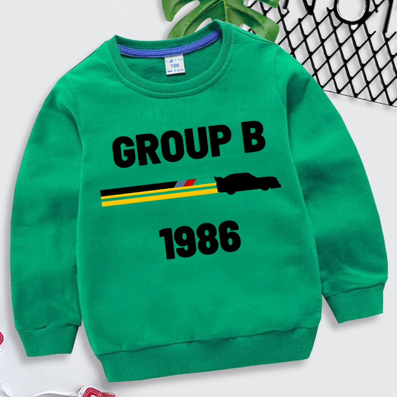 1986 Group B Rally Car Hoodies Moda za dječake Moderan dizajn Hoody majice s kapuljačom za djevojčice Puloveri Harajuku Ležerna dječja odjeća