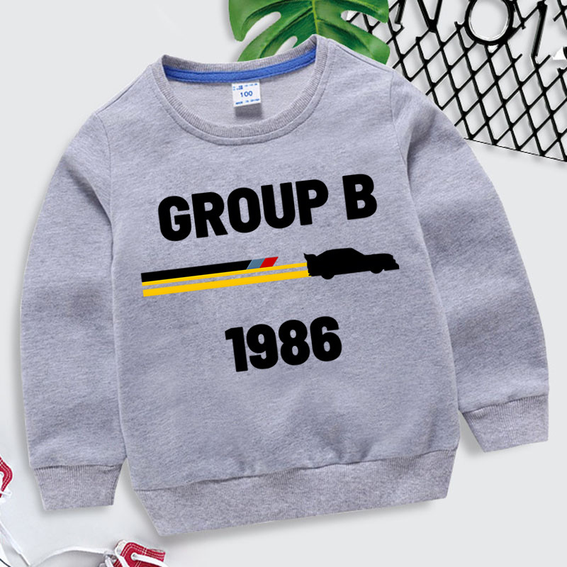 1986 Group B Rally Car Hoodies Moda za dječake Moderan dizajn Hoody majice s kapuljačom za djevojčice Puloveri Harajuku Ležerna dječja odjeća