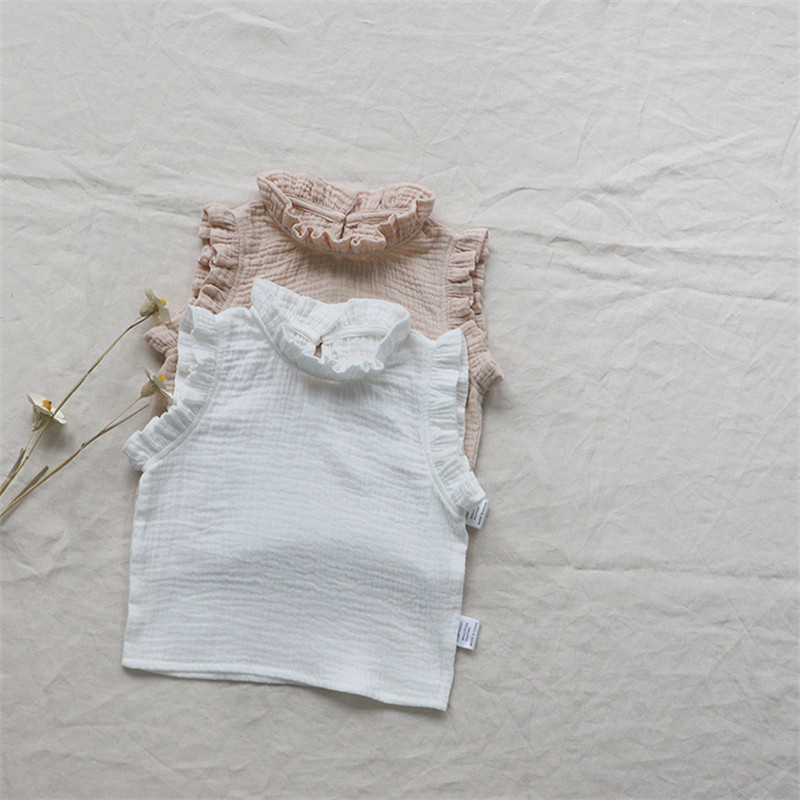 2023. Retro cvjetni print za malu djecu Majice za djevojčice Prsluk Odjeća Ljetne dječje majice Kostimi