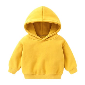 Hoodie Moletom Φούτερ Φλις Χειμώνας Φθινοπωρινό Παιδικά Ρούχα Αγόρια Πουλόβερ Πουκάμισο Κορίτσι Μόδα Ρούχα Μονόχρωμα Sudaderas