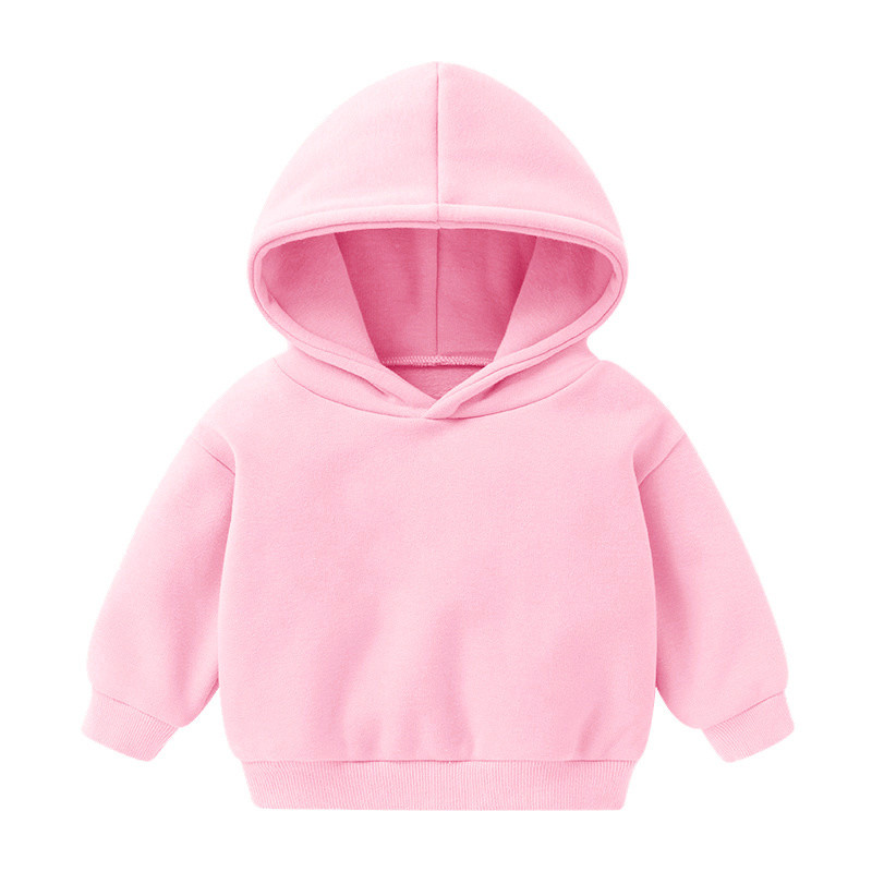 Hoodie Moletom Jesen Zima Flis Sweatshirt Dječja Odjeća Dječaci Pulover Majica Djevojčica Modna Odjeća Jednobojne Sudadere