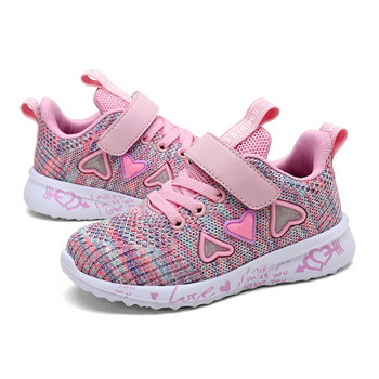 2023 Ежедневни обувки за момичета Леки мрежести маратонки Детски летни Детски есенни тенис Сладки спортни анимационни женски чорапи за бягане Обувки 8