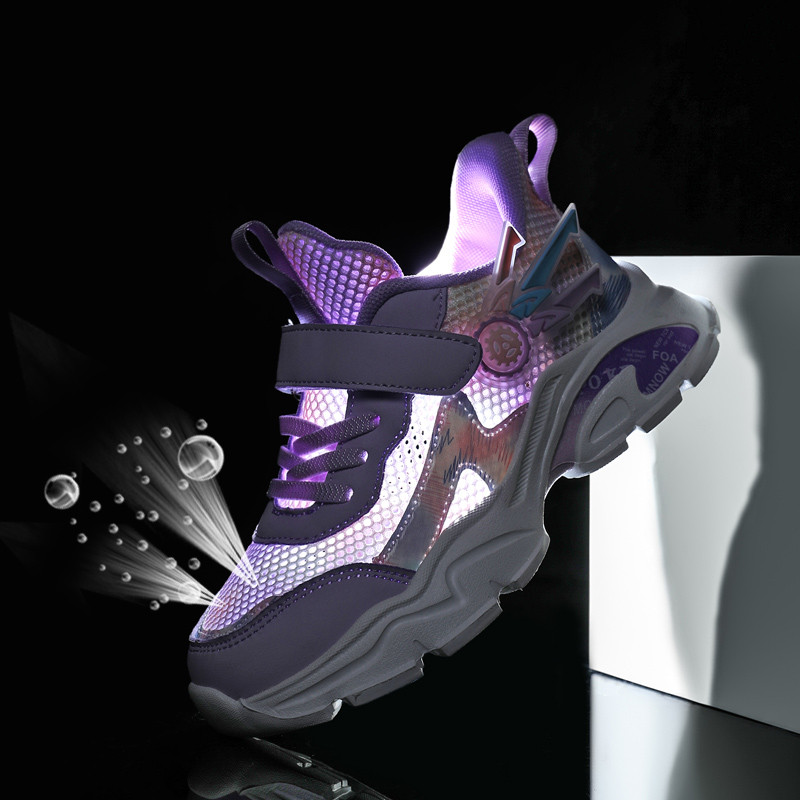 Dječje cipele za slobodno vrijeme Djevojčice Lagane zdepaste zračne mrežaste tenisice Dječje ljetne veličine 4 5 6 7 8 9 Žuta modna mrežasta sportska obuća Korejski