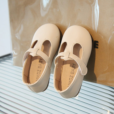 Zapatos Niña δερμάτινο παπούτσι για κορίτσια Φθινοπωρινό Νέο ρετρό απλό παιδικό παπούτσι Mary Jane Παπούτσια για μωρά Μαλακή σόλα για περπάτημα Παπούτσια ψησίματος παπουτσιών