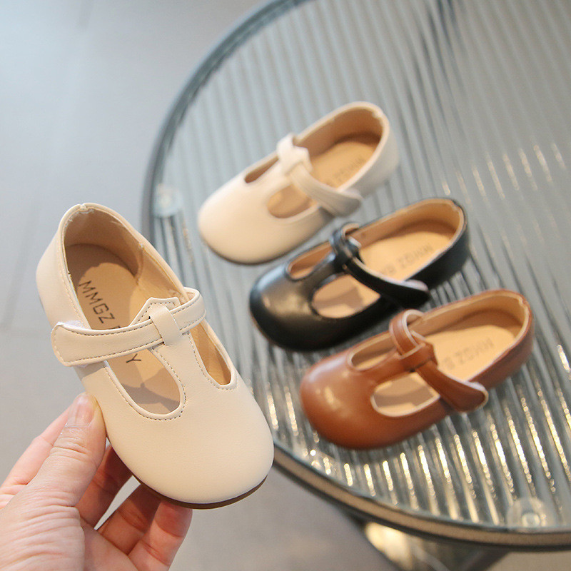 Zapatos Niña Kožna cipela za djevojčice Jesenska nova retro jednostavna dječja cipela Mary Jane cipela Dječja cipela Cipela s mekim potplatom Cipela za hodanje Gril cipele
