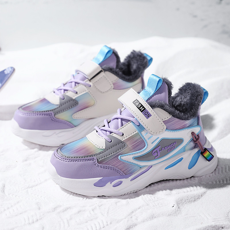 Cipele za djevojčice Ljeto Zima Toplo krzno Dječje krznene cipele Dječje cipele Ženske princeze Debele tenisice Dječje Slatke 3 5 6 7 8