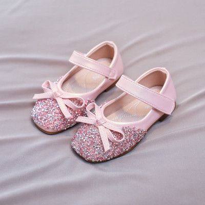 Κορίτσια Rhinestone Μαλακή σόλα Princess Παπούτσια Δερμάτινα φλατ παπούτσια Bling φόρεμα Παπούτσια πάρτι Γαμήλια παράσταση Performance Παιδικά παπούτσια