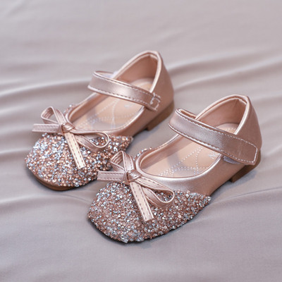 Κορίτσια Rhinestone Μαλακή σόλα Princess Παπούτσια Δερμάτινα φλατ παπούτσια Bling φόρεμα Παπούτσια πάρτι Γαμήλια παράσταση Performance Παιδικά παπούτσια