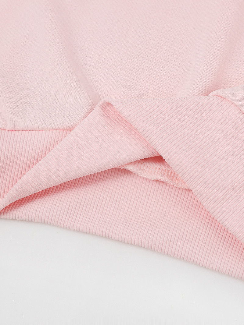 Jesenska 4-12 godina ružičasta dječja odjeća za bebe Djevojčice Džemper s kapuljačom Dukserice Odjeća za bebe dugih rukava