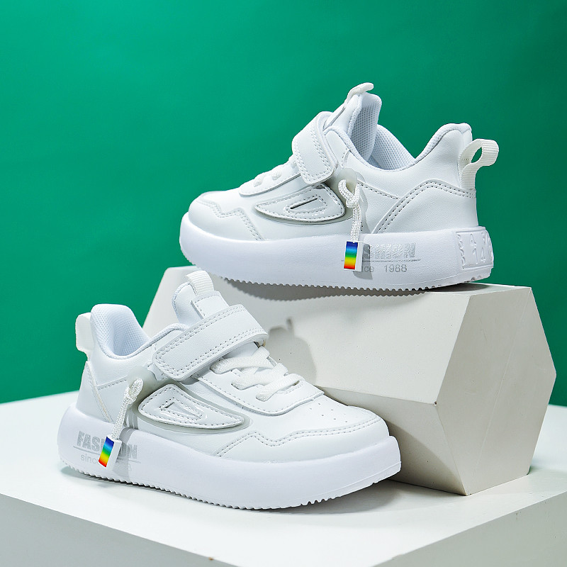 2023, nove Lagane tenisice za dječake, studenti, djeca, ljetna prozračna mrežasta sportska obuća, jesen 4-12, dječje ravne cipele, bijele cipele, kožne