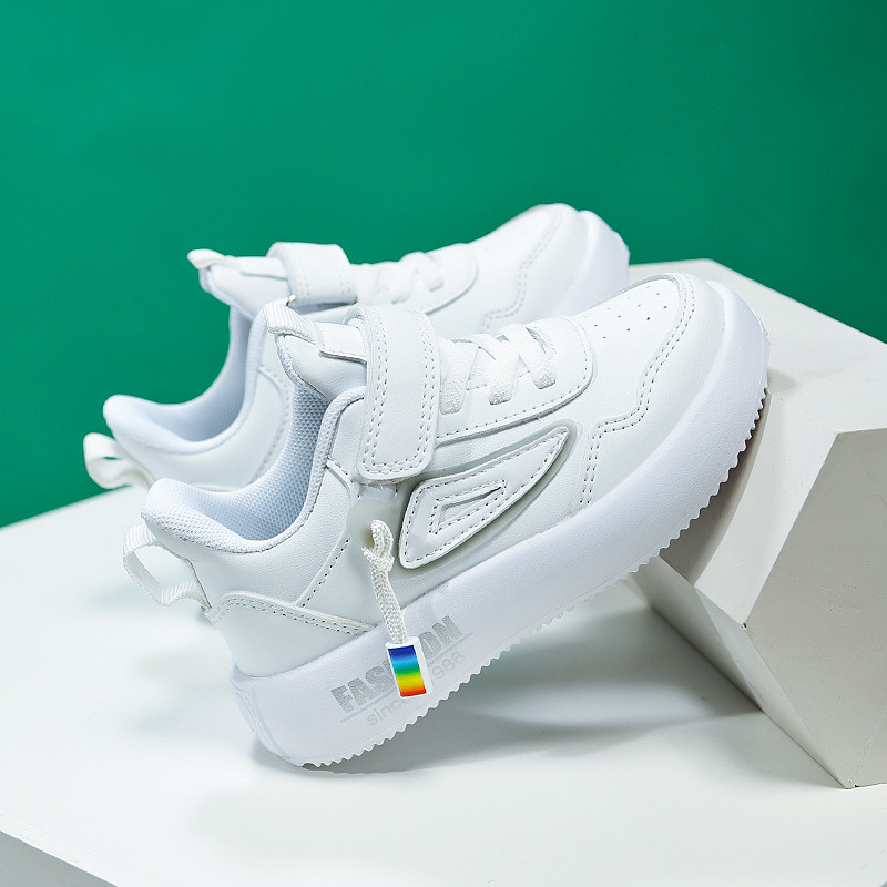 2023, nove Lagane tenisice za dječake, studenti, djeca, ljetna prozračna mrežasta sportska obuća, jesen 4-12, dječje ravne cipele, bijele cipele, kožne