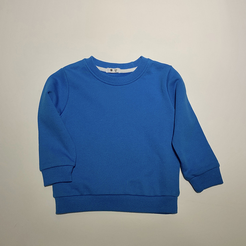 Jesenska dječja majica s dugim rukavima Jednobojna uniseks obična majica s kapuljačom za dječake i djevojčice BB07