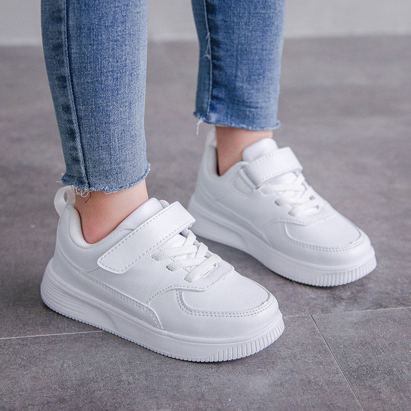 2023 Djevojčice Ravne Kožne Bijele Cipele Ljeto Zime Ležerne Tenisice Dječja Obuća Ženska Lagana Modna Mekana Sportska Cipela Dječja