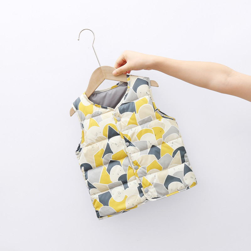 Punji kaput za bebe, dječake, djevojčice, jesen, zima, nova topla odjeća, gornja odjeća za dječake i djevojčice, dječji donji prsluk, dječja donja jakna od 3 do 7 godina