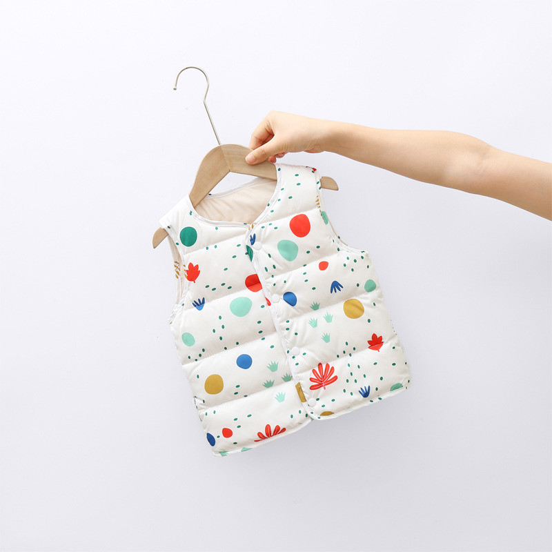 Punji kaput za bebe, dječake, djevojčice, jesen, zima, nova topla odjeća, gornja odjeća za dječake i djevojčice, dječji donji prsluk, dječja donja jakna od 3 do 7 godina