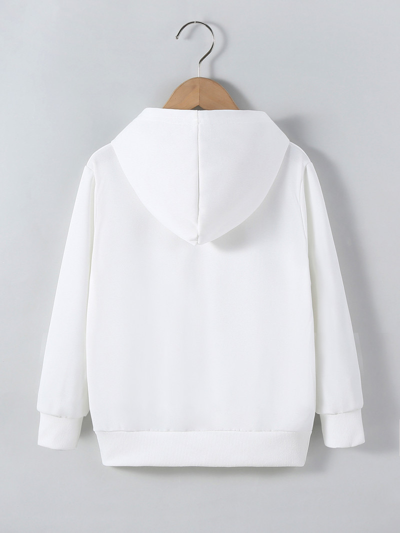 Dječji jesenski pulover s kapuljačom Odjeća za male djevojčice Košarkaška sportska majica s kapuljačom Gornja majica s kapuljačom za djevojčice Jesenska i zimska odjeća jakne s kapuljačom