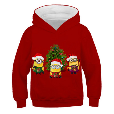 Kawaii Hoodies Χριστουγεννιάτικα 3D Print Φούτερ Santa Snowmen Φούτερ για αγόρια κορίτσια Unisex φούτερ με κουκούλα παιδικά Fashion Oversized Hoodie