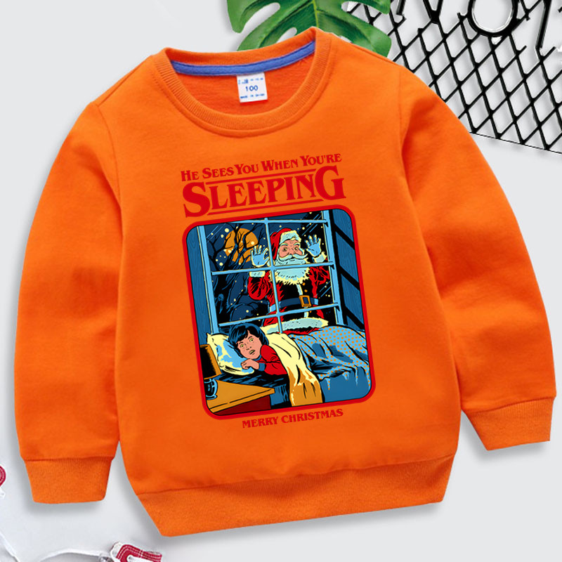 On te vidi kad spavaš Dječja odjeća s printom Dječja odjeća za djevojčice Božićna majica s kapuljačom dugih rukava Jesen Harajuku Duksevi za dječake iz crtića
