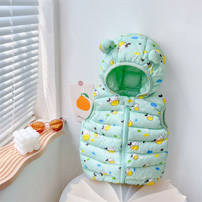 SAILEROAD 2022. Nova moda, dječja, dječja jesen, zima, dječaci i djevojčice, bez rukava, jakna s medvjeđim dizajnom, jakna, prsluk, gornji kaputi