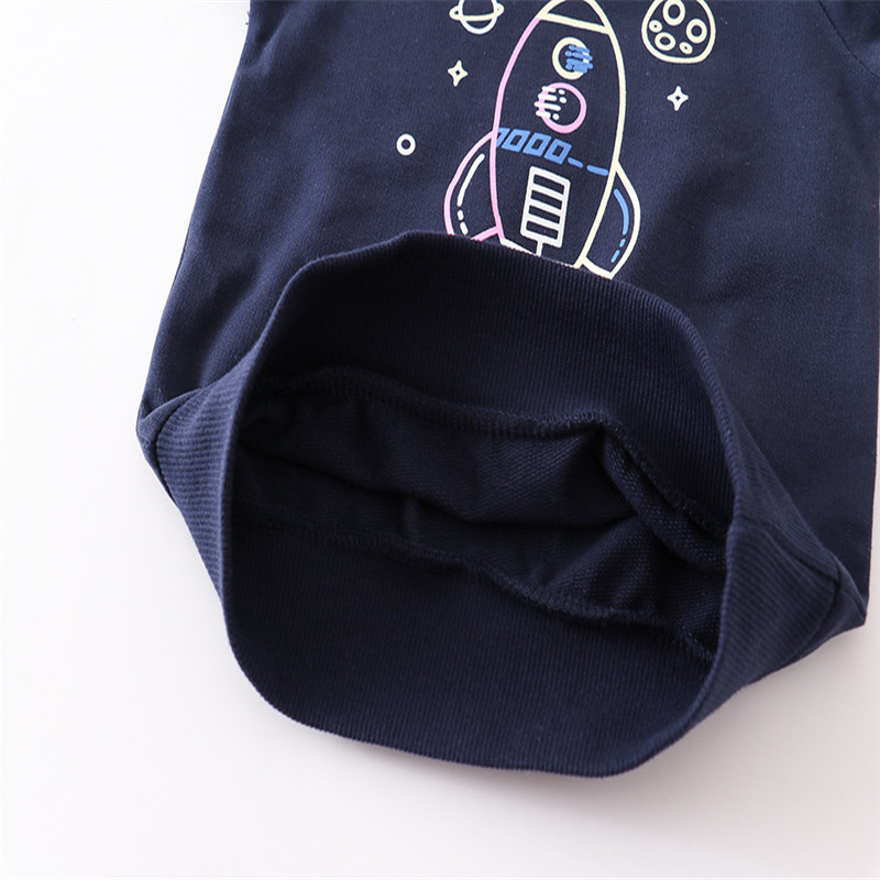 Jumping Meters Jesen Proljeće Spaceman print Dječje majice Pamuk Dječaci Djevojčice Odjeća s kapuljačom Modne dječje majice