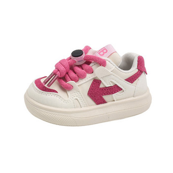 2023 Пролет Есен Спортни обувки за момчета Модни напълно плоски райета Маратонки за татко за момичета Черни зелени розови детски маратонки G07114