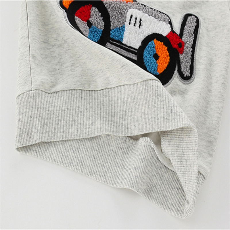 Metri za skakanje 2-7T Automobili Duksevi s dugim rukavima za dječake Dječja odjeća Jesen Proljeće Dječji kostimi s kapuljačom