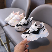2022 Breathable Grey Chunky αθλητικά παπούτσια για αγόρια Βρεφικά παπούτσια για τρέξιμο εξωτερικού χώρου για κορίτσια Ροζ παπούτσια τένις Child Trainer Footwear F02182