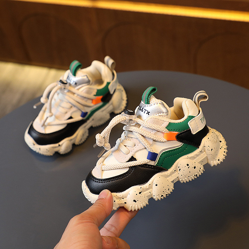 Tenisice za trčanje s mekim dnom za dječake Mix Colorway Tenisice za bebe Tenisice za djevojčice Nove sportske cipele za učenike Dječje tenisice F08233