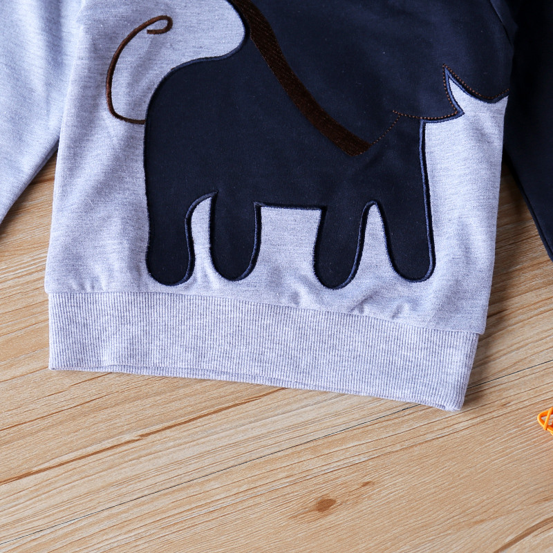 Proljeće Jesen Majica dugih rukava s crtanim uzorkom za djevojčice Majice s kapuljačom Dječja odjeća Odjeća za dječake