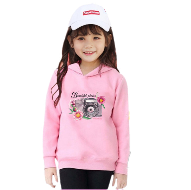 Crtani leptiri, dječja odjeća, retro cvjetna majica s kapuljačom za malu djecu, smiješna grafika kamere, majica s kapuljačom s kapuljačom dugih rukava