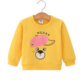 Toddler Active Infant Baby Girls Yellow Dog print Φούτερ Βαμβακερά μπλουζάκια πουλόβερ Daily Party Μπλούζα για αγόρια