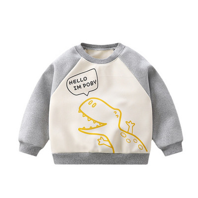 Toddler Active Infant Baby Girls Yellow Dog print Φούτερ Βαμβακερά μπλουζάκια πουλόβερ Daily Party Μπλούζα για αγόρια