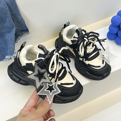 Star Shape Decos Κομψά παιδικά καθημερινά αθλητικά παπούτσια Άνετα αντιολισθητικά παπούτσια τζόκινγκ Παιδικά χοντρά αθλητικά παπούτσια για κορίτσια Παιδικά G08194