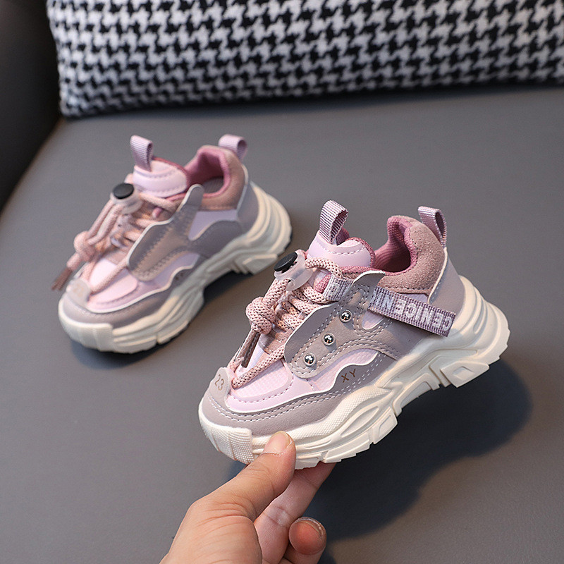 Tenisice za djevojčice Cipele Novo za sve sezone Zakovice Dječje tenisice Ravne prozračne patchwork cipele s platformom Obuća za dječake G09192