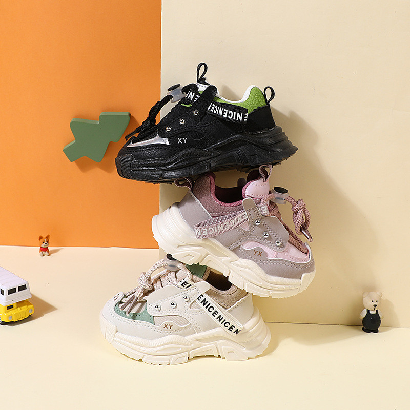 Tenisice za djevojčice Cipele Novo za sve sezone Zakovice Dječje tenisice Ravne prozračne patchwork cipele s platformom Obuća za dječake G09192
