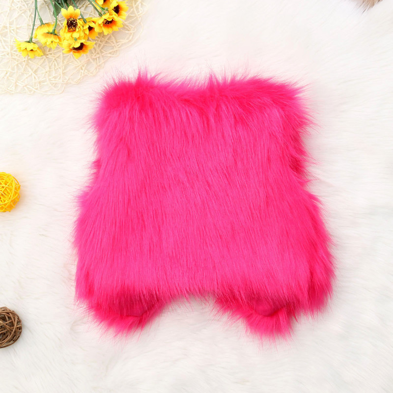 6 boja Novi dječji zimski prsluk od umjetnog krzna za djevojčice, bez rukava, jednobojni remen s mašnom, topli kaput, vanjska jakna