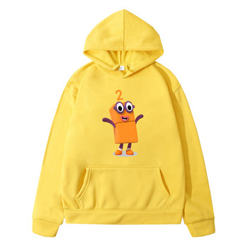 Number Blocks TV Anime Print Hoodie για αγόρια και κορίτσια Παιδικά φούτερ Kawaii Sudadera Μακρυμάνικο Φθινόπωρο Χειμώνας Παιδικά Πουλόβερ