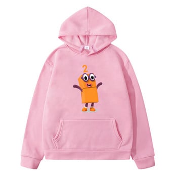 Number Blocks TV Anime Print Hoodie για αγόρια και κορίτσια Παιδικά φούτερ Kawaii Sudadera Μακρυμάνικο Φθινόπωρο Χειμώνας Παιδικά Πουλόβερ