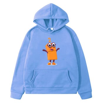 Number Blocks TV Anime Print Hoodie για αγόρια και κορίτσια Παιδικά φούτερ Kawaii Sudadera Μακρυμάνικο Φθινόπωρο Χειμώνας Παιδικά Πουλόβερ