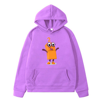 Number Blocks TV Anime Print Hoodie για αγόρια και κορίτσια Παιδικά φούτερ Kawaii Sudadera Μακρυμάνικο Φθινόπωρο Χειμώνας Παιδικά Πουλόβερ