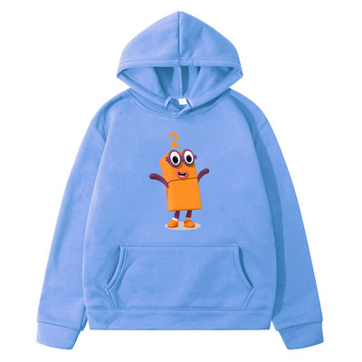 Number Blocks TV Anime Print Hoodie για αγόρια και κορίτσια Παιδικά φούτερ Kawaii Sudadera Μακρυμάνικο Φθινόπωρο Χειμώνας Παιδικά Πουλόβερ