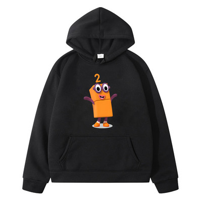 Number Blocks TV Anime Print Hoodie για αγόρια και κορίτσια Παιδικά φούτερ Kawaii Sudadera Μακρυμάνικο Φθινόπωρο Χειμώνας Παιδικά Πουλόβερ
