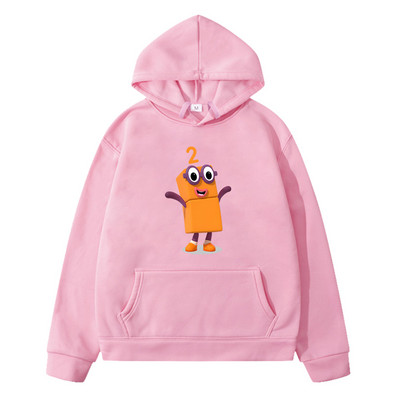 Number Blocks TV Anime Print Hoodie για αγόρια και κορίτσια Παιδικά φούτερ Kawaii Sudadera Μακρυμάνικο Φθινόπωρο Χειμώνας Παιδικά Πουλόβερ
