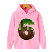 Pink Hoodie Cartoon Γενέθλια Νούμερο 2~9 Κορίτσια Streetwear Harajuku Αστείο δώρο γενεθλίων Αγόρια Ρούχα Χαριτωμένα φούτερ γενεθλίων