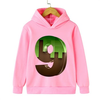 Pink Hoodie Cartoon Γενέθλια Νούμερο 2~9 Κορίτσια Streetwear Harajuku Αστείο δώρο γενεθλίων Αγόρια Ρούχα Χαριτωμένα φούτερ γενεθλίων